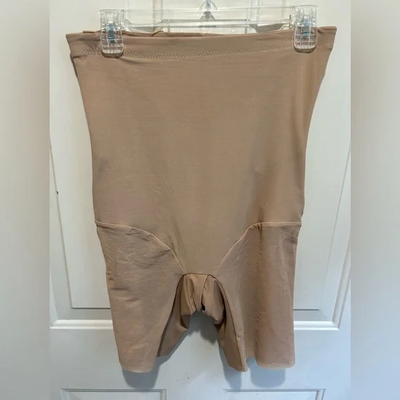 Set of 2 Honeylove Womens XL Sand Beige SuperPower Short w. Flexible Boning